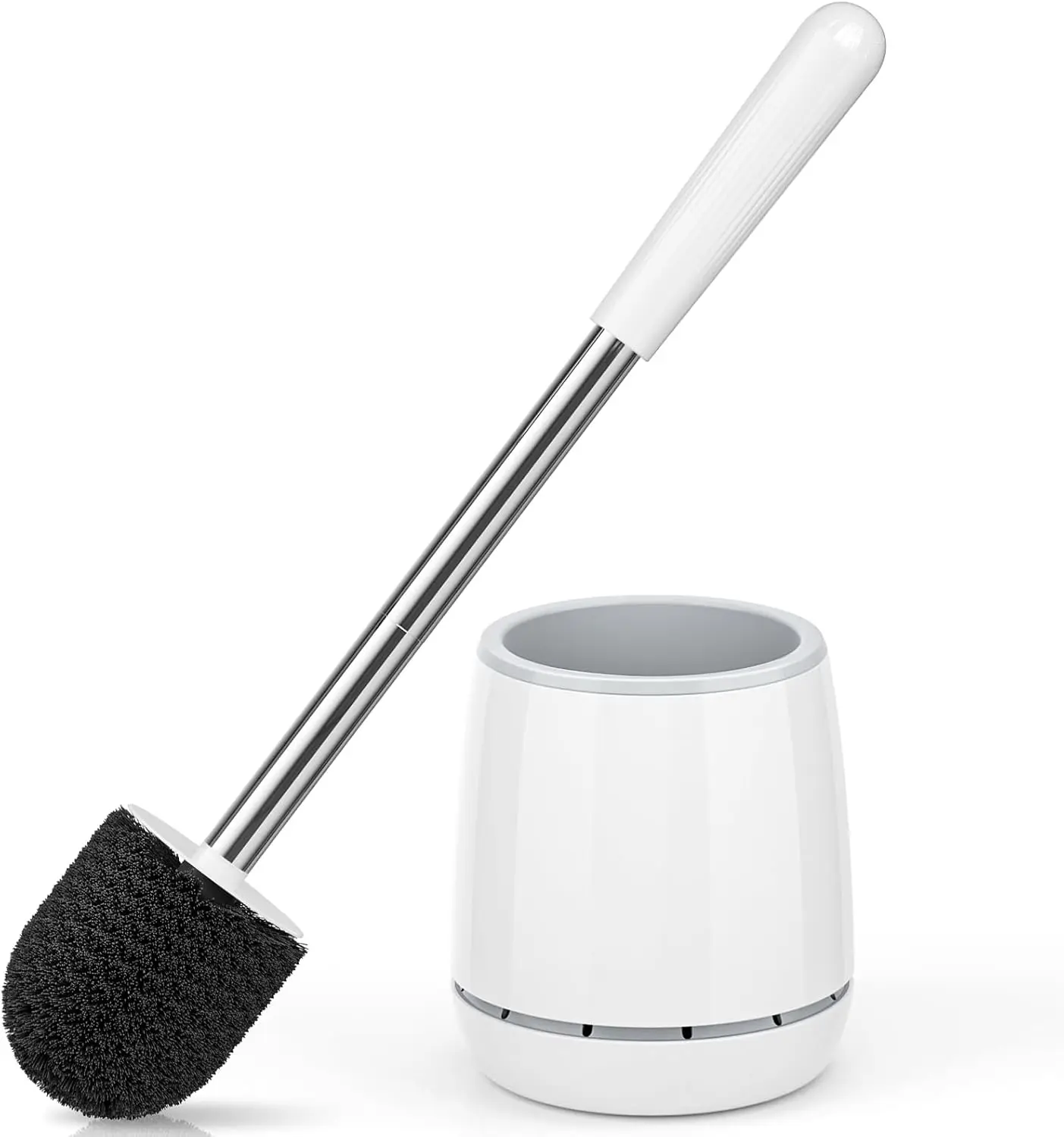 Toilet Brush & Holder Set, 304 Stainless Steel Handle, Space Saving, Durable Bristles, White
Toilet Brush & Holder Set, 304 Stainless Steel Handle, Space Saving, Durable Bristles, White
