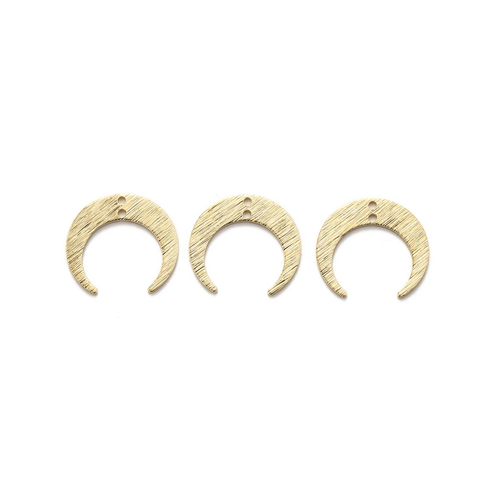20pcs Raw Brass Textured Crescent Moon Charms With 2 Holes Crescent Connector for Diy Jewelry Supplies Making Earrings Findings
20pcs Raw Brass Textured Crescent Moon Charms With 2 Holes Crescent Connector for Diy Jewelry Supplies Making Earrings Findings