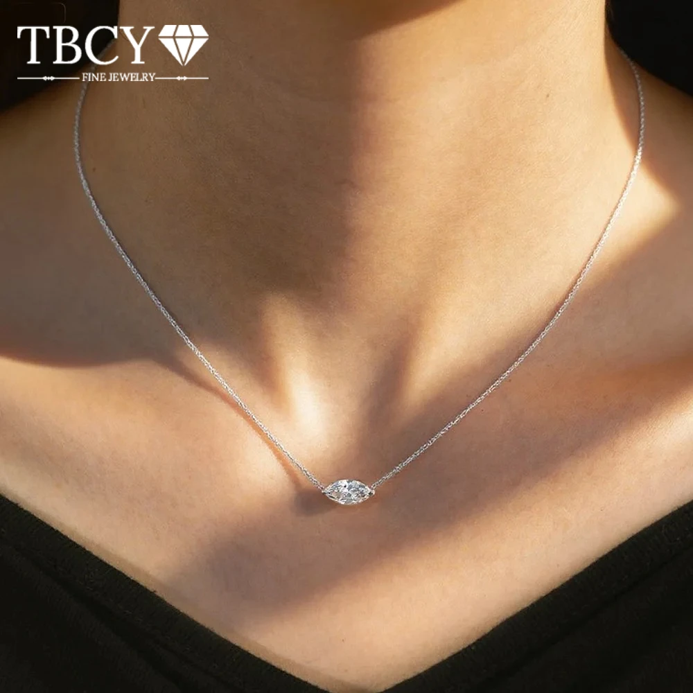 TBCYD 1-3CT Pear Cut Moissanite Necklace For Women 925 Silver Teardrop Oval Marquise Design Neck Chain Daily Jewelry Gift
TBCYD 1-3CT Pear Cut Moissanite Necklace For Women 925 Silver Teardrop Oval Marquise Design Neck Chain Daily Jewelry Gift