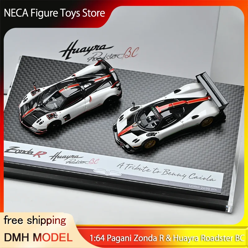 Коллекционная модель автомобиля DMH 1:64 Zonda R & Huayra Roadster BC Benny Caiola Tribute Set, лимитированная серия, из смолы, подарок для взрослых и фанатов
Коллекционная модель автомобиля DMH 1:64 Zonda R & Huayra Roadster BC Benny Caiola Tribute Set, лимитированная серия, из смолы, подарок для взрослых и фанатов