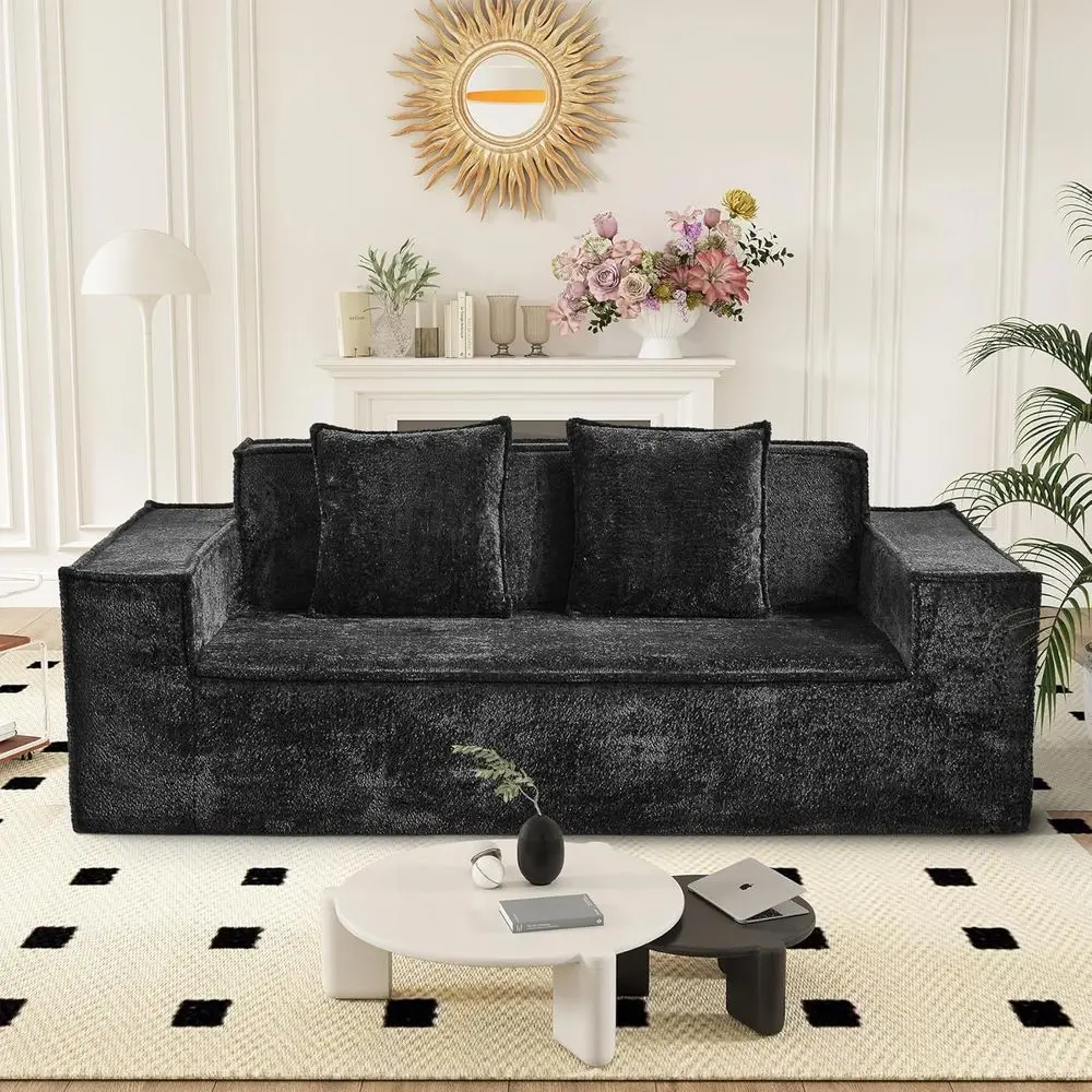 77'' Modern Cloud Loveseat Couch, No Assembly Required Deep Seat Sofa in Chenille Includes 2 pcs Pillows for Living Room, Bedroo
77'' Modern Cloud Loveseat Couch, No Assembly Required Deep Seat Sofa in Chenille Includes 2 pcs Pillows for Living Room, Bedroo