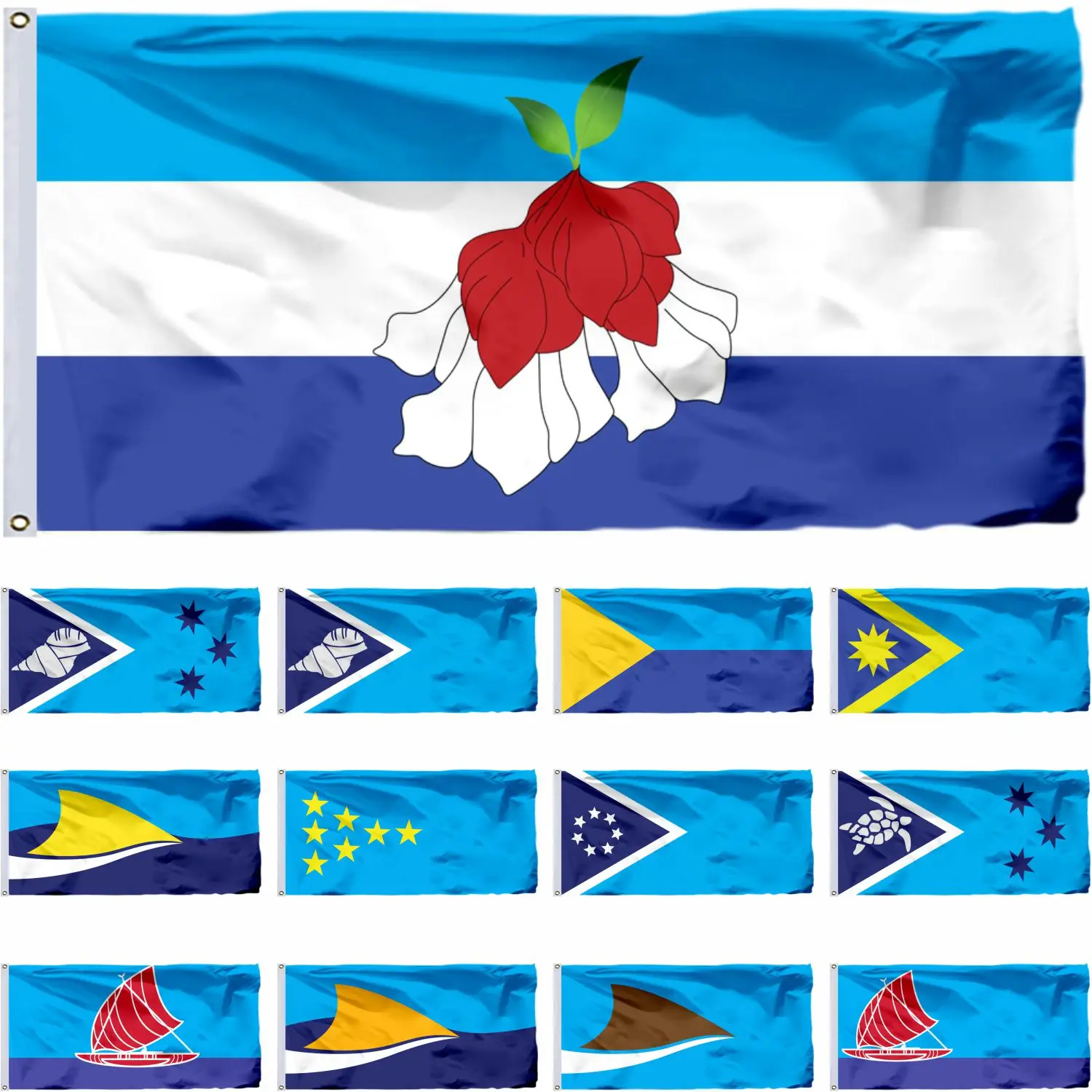 Proposed Flag of Fiji (2015; Design 35) 3X5FT Banner 90X150CM 21X14CM 40X60CM 100D Polyester
Proposed Flag of Fiji (2015; Design 35) 3X5FT Banner 90X150CM 21X14CM 40X60CM 100D Polyester