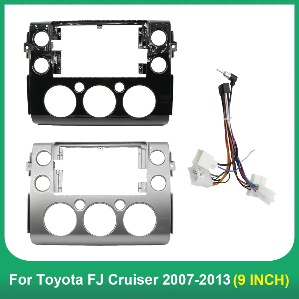 Автомобильная рамка для Toyota FJ Cruiser 2007-2013, 9-дюймовый Android MP5-плеер, корпус 2 Din, головное устройство, лицевая панель, стереосистема, накладка на приборную панель
Автомобильная рамка для Toyota FJ Cruiser 2007-2013, 9-дюймовый Android MP5-плеер, корпус 2 Din, головное устройство, лицевая панель, стереосистема, накладка на приборную панель