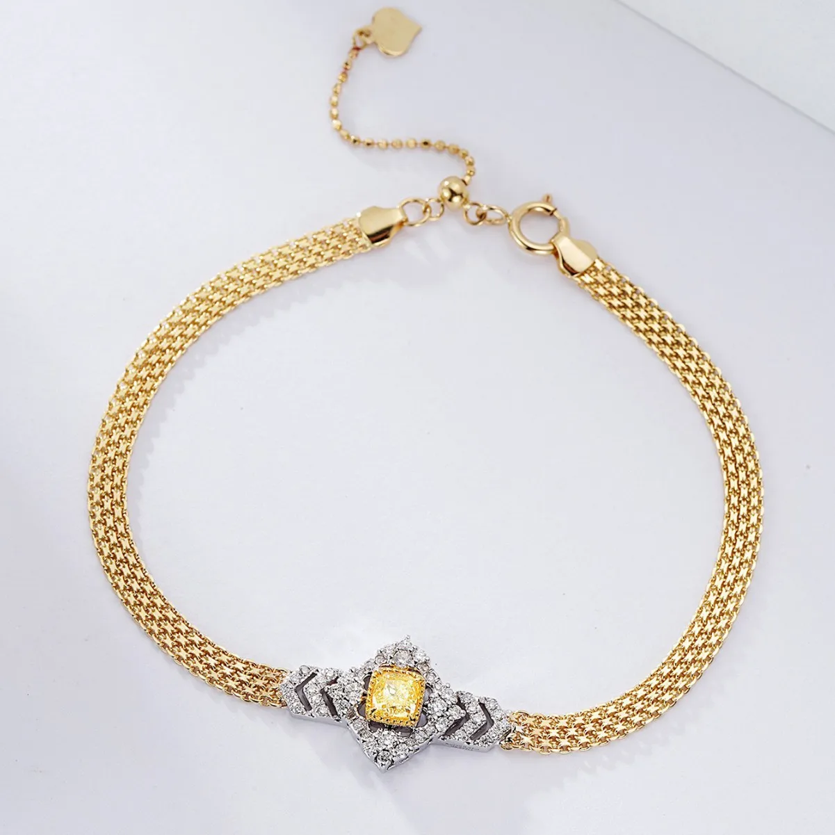 Vintage 925 Silver Yellow Sapphire Cushion Charm Knitted Tennis Chain Buckle Bracelet For Women Weaved Wide Cuff Bangle Jewelry 
Vintage 925 Silver Yellow Sapphire Cushion Charm Knitted Tennis Chain Buckle Bracelet For Women Weaved Wide Cuff Bangle Jewelry