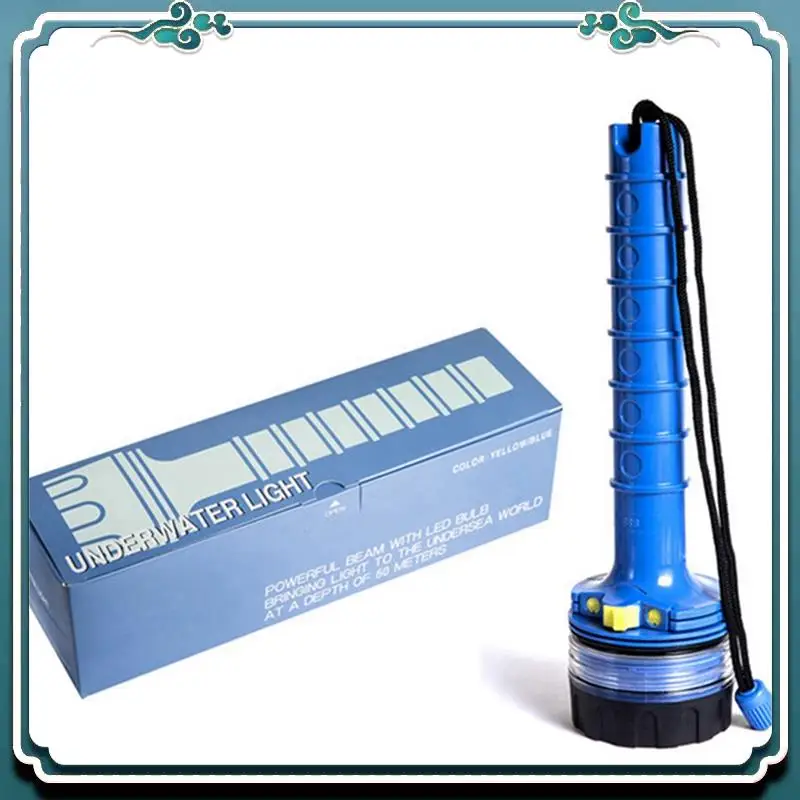 Underwater Waterproof LED Diving Light Long Shot Salvage Light Professional Powerful Flashlight, Blue
Underwater Waterproof LED Diving Light Long Shot Salvage Light Professional Powerful Flashlight, Blue