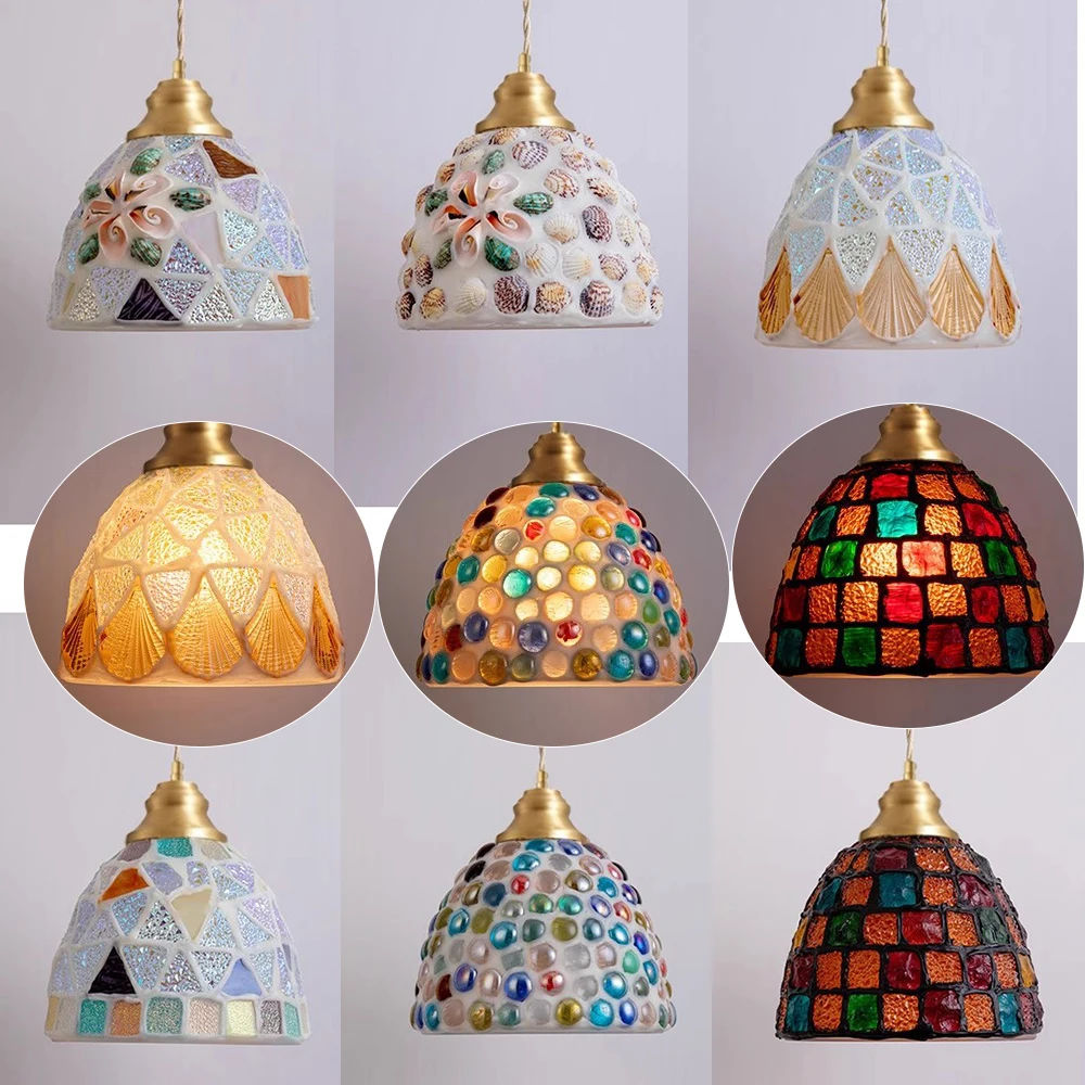 Vintage Stained Glass LampShades Shell Glass Replacement Lamp Covers for Table Floor Lamp Covers Restaurant Chandelier Shades
Vintage Stained Glass LampShades Shell Glass Replacement Lamp Covers for Table Floor Lamp Covers Restaurant Chandelier Shades