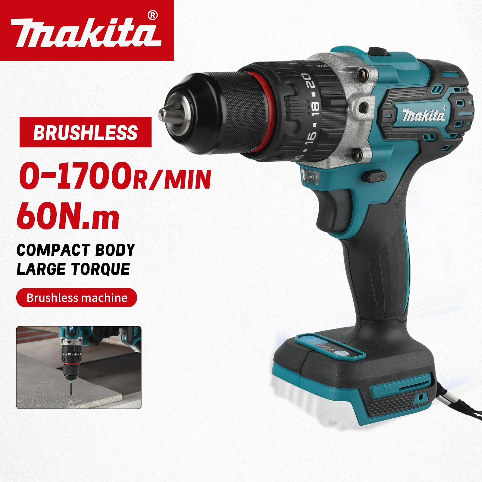 Makita DDF487 Professional Drill Driver 13mm Keyless Chuck Quick Bit Change For Fast And Convenient Operation tools
Makita DDF487 Professional Drill Driver 13mm Keyless Chuck Quick Bit Change For Fast And Convenient Operation tools