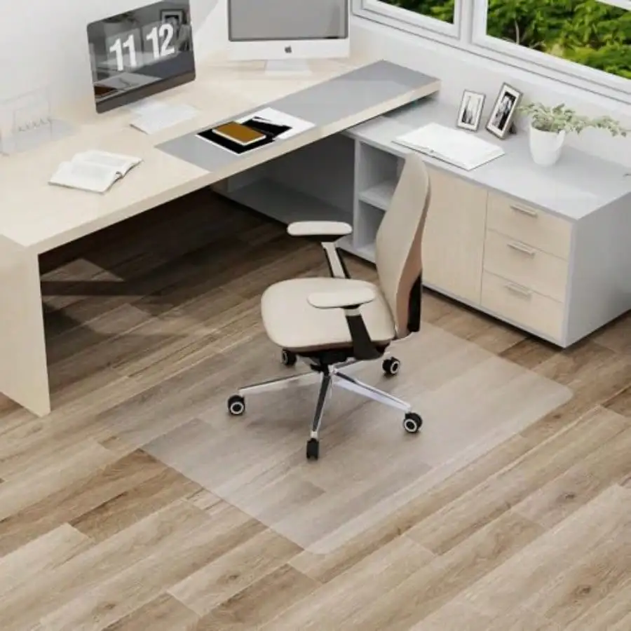 Clear Office Chair Mat 36"x48" No Slip Vinyl Desk Chair Mat for Hard Floors 2mm Thick Heavy-Duty Computer Floor Mat Waterproo
Clear Office Chair Mat 36"x48" No Slip Vinyl Desk Chair Mat for Hard Floors 2mm Thick Heavy-Duty Computer Floor Mat Waterproo