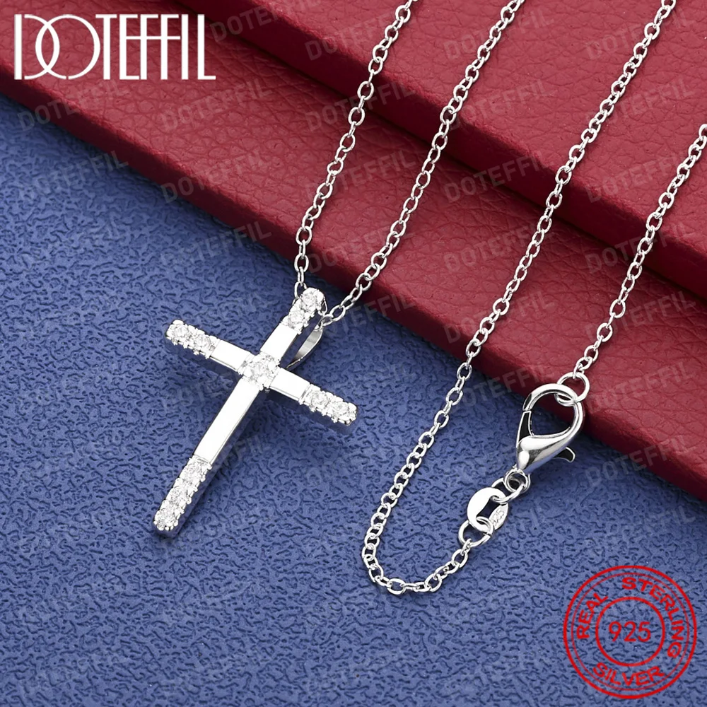Изысканное ожерелье с подвеской в виде креста из стерлингового серебра 925 пробы для мужчин и женщин, модные вечерние украшения, подарок, аксессуары в стиле хип-хоп
Изысканное ожерелье с подвеской в виде креста из стерлингового серебра 925 пробы для мужчин и женщин, модные вечерние украшения, подарок, аксессуары в стиле хип-хоп