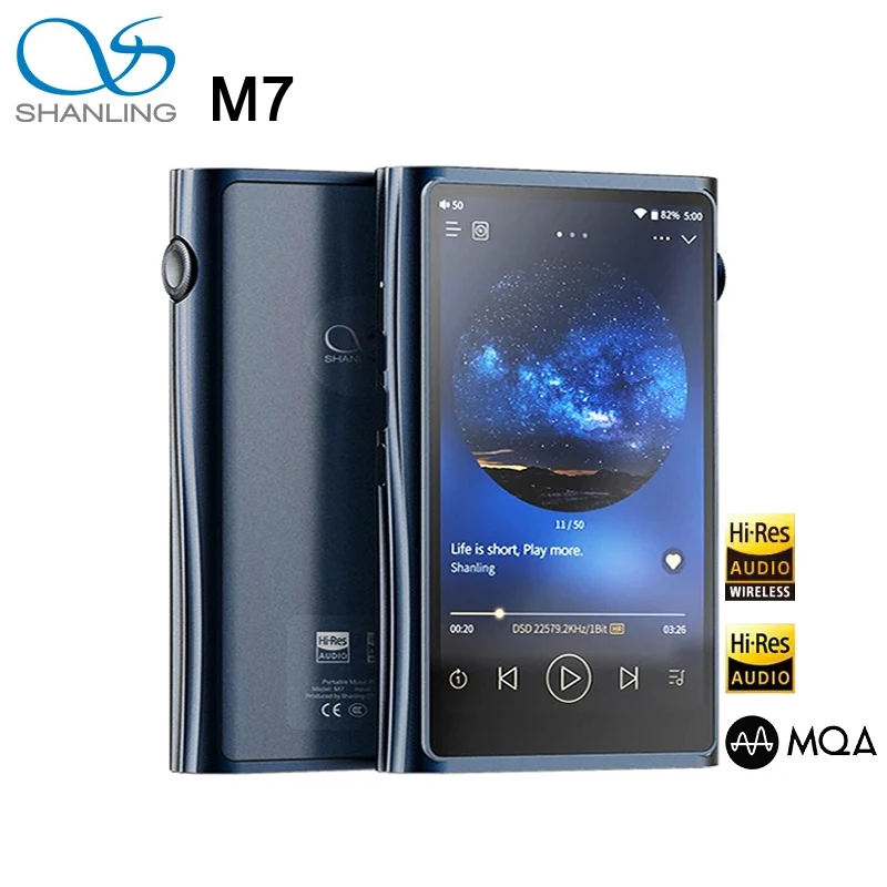 SHANLING M7 MP3 Player Portable Music Player MP3 Player HiFi Hi-Res Audio Bluetooth ES9038Pro DAC Headphone Amplifier Android 10
SHANLING M7 MP3 Player Portable Music Player MP3 Player HiFi Hi-Res Audio Bluetooth ES9038Pro DAC Headphone Amplifier Android 10