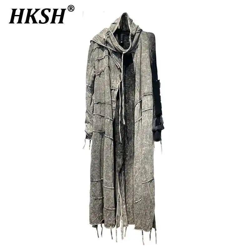 HKSH Spring New Men's Tide Punk Pioneer Waste Land Sand Cotton Tie Dyed Windbreaker Vintage Cut Hooded Long T-shirt Women HK4375
HKSH Spring New Men's Tide Punk Pioneer Waste Land Sand Cotton Tie Dyed Windbreaker Vintage Cut Hooded Long T-shirt Women HK4375