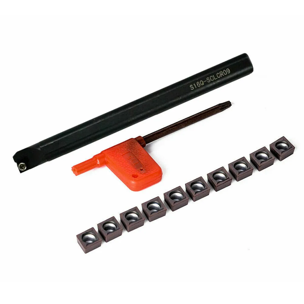 Precision S16QSCLCR09 Boring Bar Turning Tool Lathe Holder Set with 10Pc CCMT09T304 Insert Versatile Applications
Precision S16QSCLCR09 Boring Bar Turning Tool Lathe Holder Set with 10Pc CCMT09T304 Insert Versatile Applications