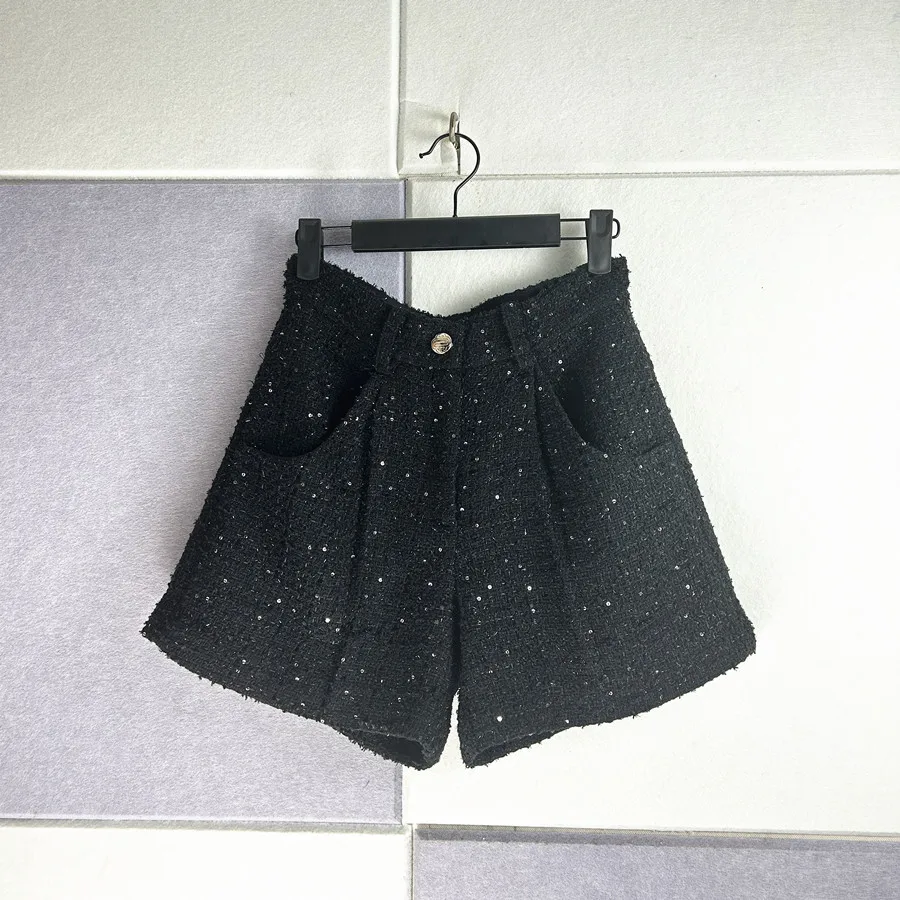 Sparkle Woven Tweed High Waisted Culotte Shorts Women French Style Fall Winter Wide Leg Pants
Sparkle Woven Tweed High Waisted Culotte Shorts Women French Style Fall Winter Wide Leg Pants