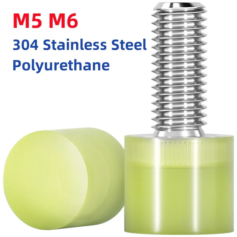 M5 M6 304 Stainless Steel Polyurethane Coating Cushioning And Collision Prevention Shock Absorption Adhesive Head Bolt
M5 M6 304 Stainless Steel Polyurethane Coating Cushioning And Collision Prevention Shock Absorption Adhesive Head Bolt