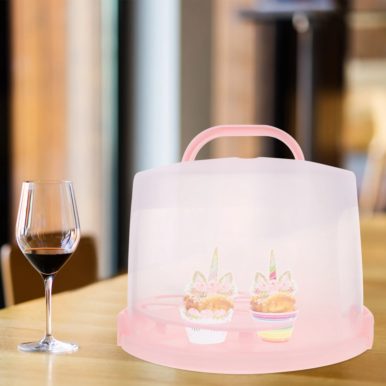 Reusable Cake 10 Inch Pink Tall Design Cupcake Liners PP Reusable Cake Box Portable Carrier Dessert Packaging
Reusable Cake 10 Inch Pink Tall Design Cupcake Liners PP Reusable Cake Box Portable Carrier Dessert Packaging