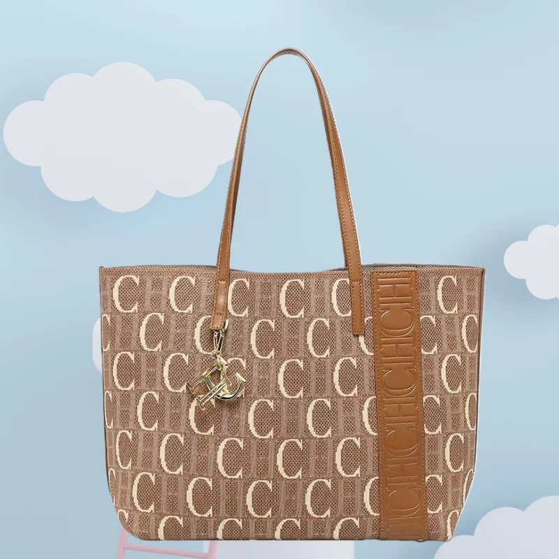 Сумка-тоут CHHC Niche Stripe 2026: Новинка, высококачественная вместительная холщовая сумка, женская сумка через плечо, вязаная сумка
Сумка-тоут CHHC Niche Stripe 2026: Новинка, высококачественная вместительная холщовая сумка, женская сумка через плечо, вязаная сумка