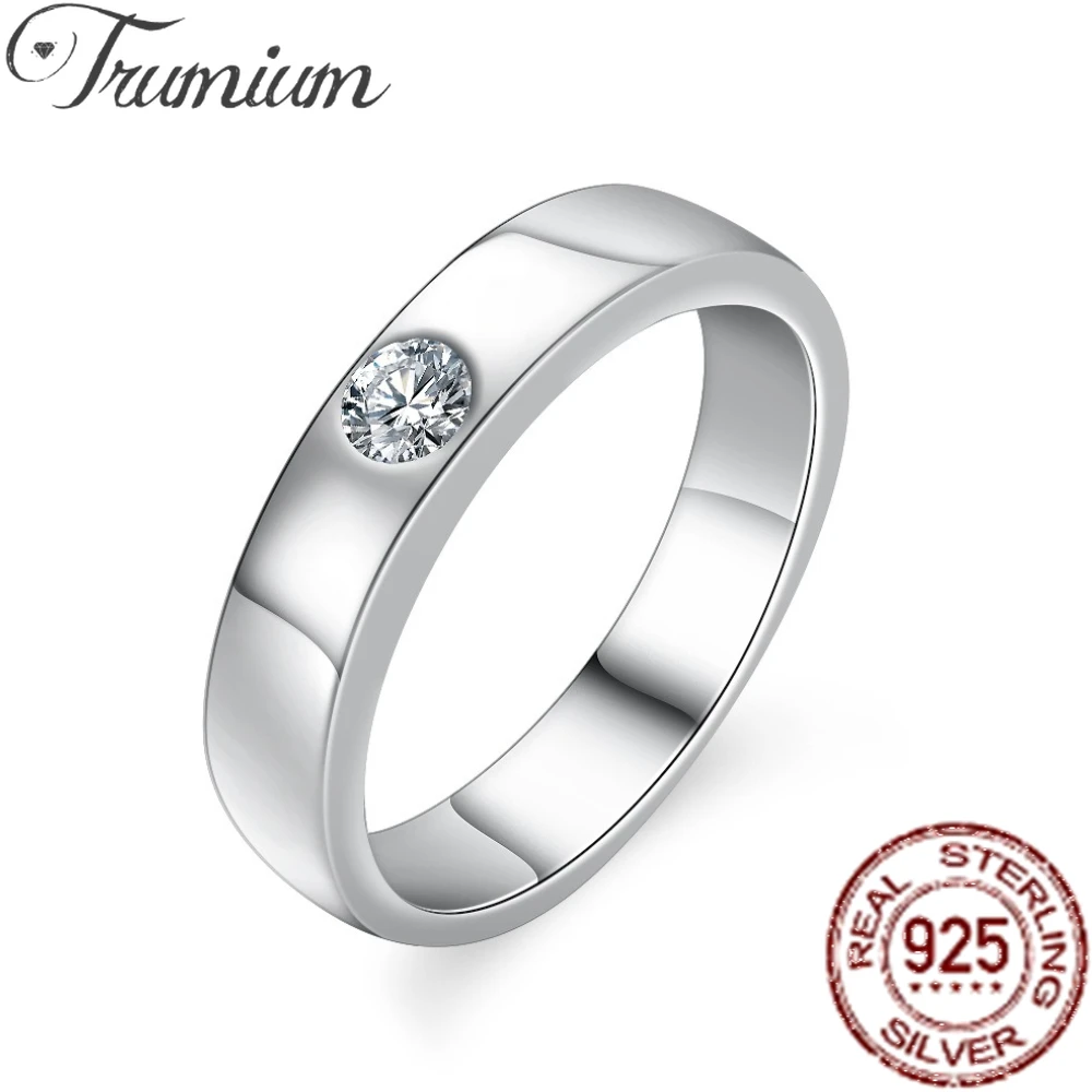 Trumium Real 0.3CT Simple Round Moissanite Diamond Engagement Rings For Men Gifts 925 Sterling Silver Wedding Band Fine Jewelry
Trumium Real 0.3CT Simple Round Moissanite Diamond Engagement Rings For Men Gifts 925 Sterling Silver Wedding Band Fine Jewelry