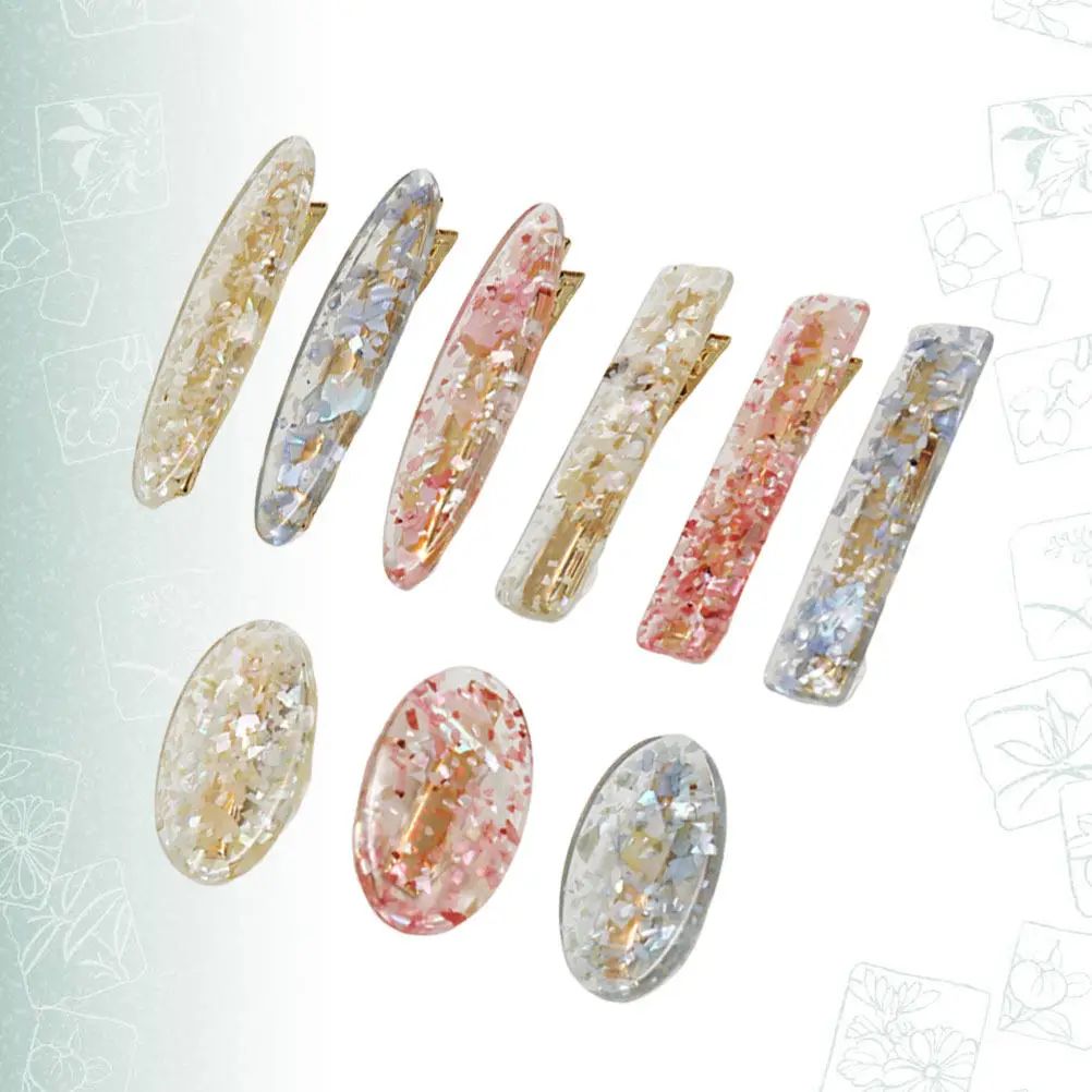 9Pcs Flower Hair Clips Elegant Oval Shape Candy Color Pins for Women Fast Styling Strong Hold Charming Look Daily Essential
9Pcs Flower Hair Clips Elegant Oval Shape Candy Color Pins for Women Fast Styling Strong Hold Charming Look Daily Essential
