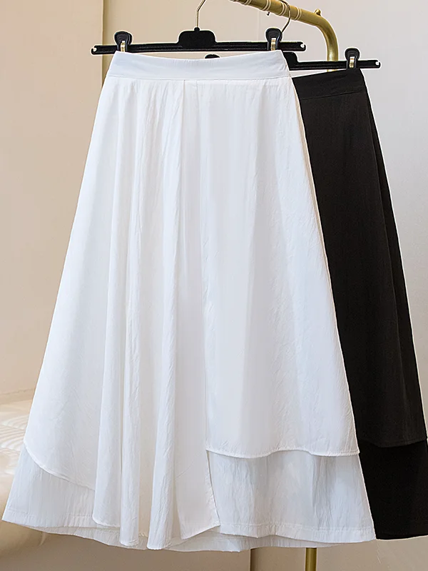 High Waist Asymmetrical Skirt Drapey Fabric Anti-Light Design plus Size Women's Clothing Hip Concealing A-Line Skirt
High Waist Asymmetrical Skirt Drapey Fabric Anti-Light Design plus Size Women's Clothing Hip Concealing A-Line Skirt
