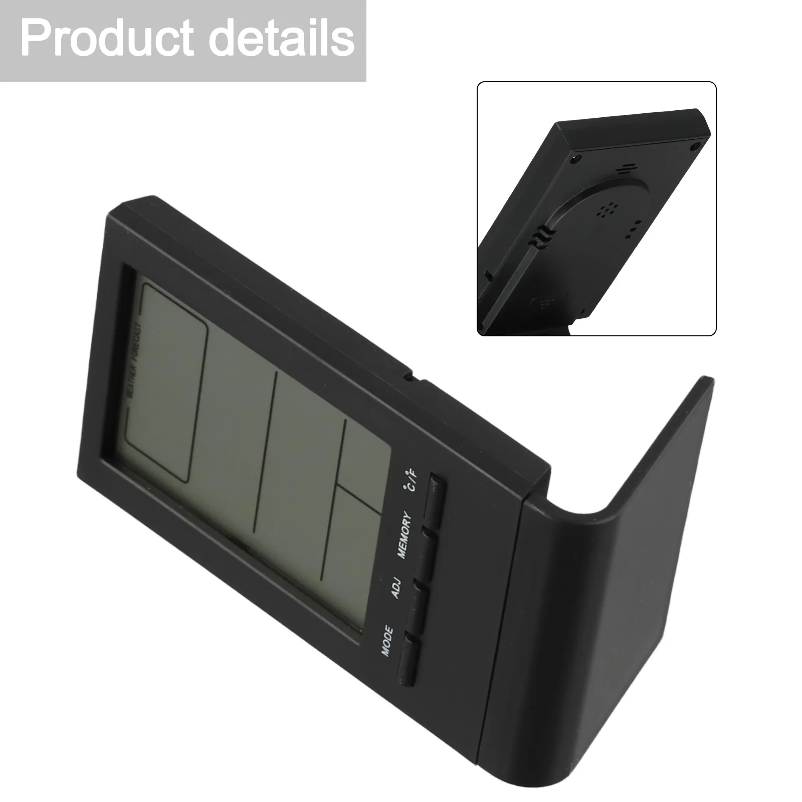 Practical Thermometer Hygrometer Clock Digital Diplay Humidity Meter Multifunction Temperature Time Displaying
Practical Thermometer Hygrometer Clock Digital Diplay Humidity Meter Multifunction Temperature Time Displaying