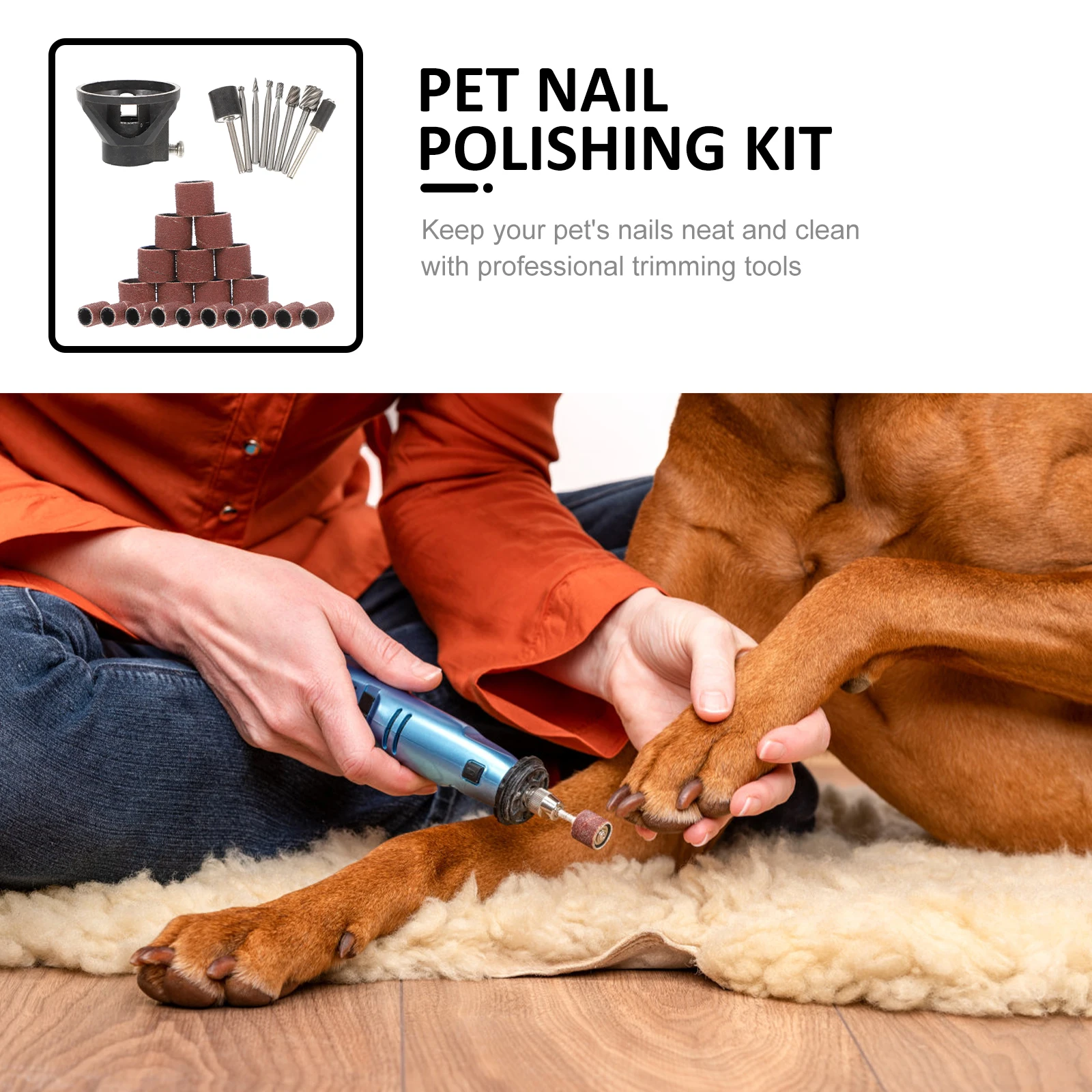 Nail Drill Bits Polishing Circle Dog Cat Trimming Tools Pet Nail Polisher Trimmer Set Puppy Safe Convenient Long
Nail Drill Bits Polishing Circle Dog Cat Trimming Tools Pet Nail Polisher Trimmer Set Puppy Safe Convenient Long