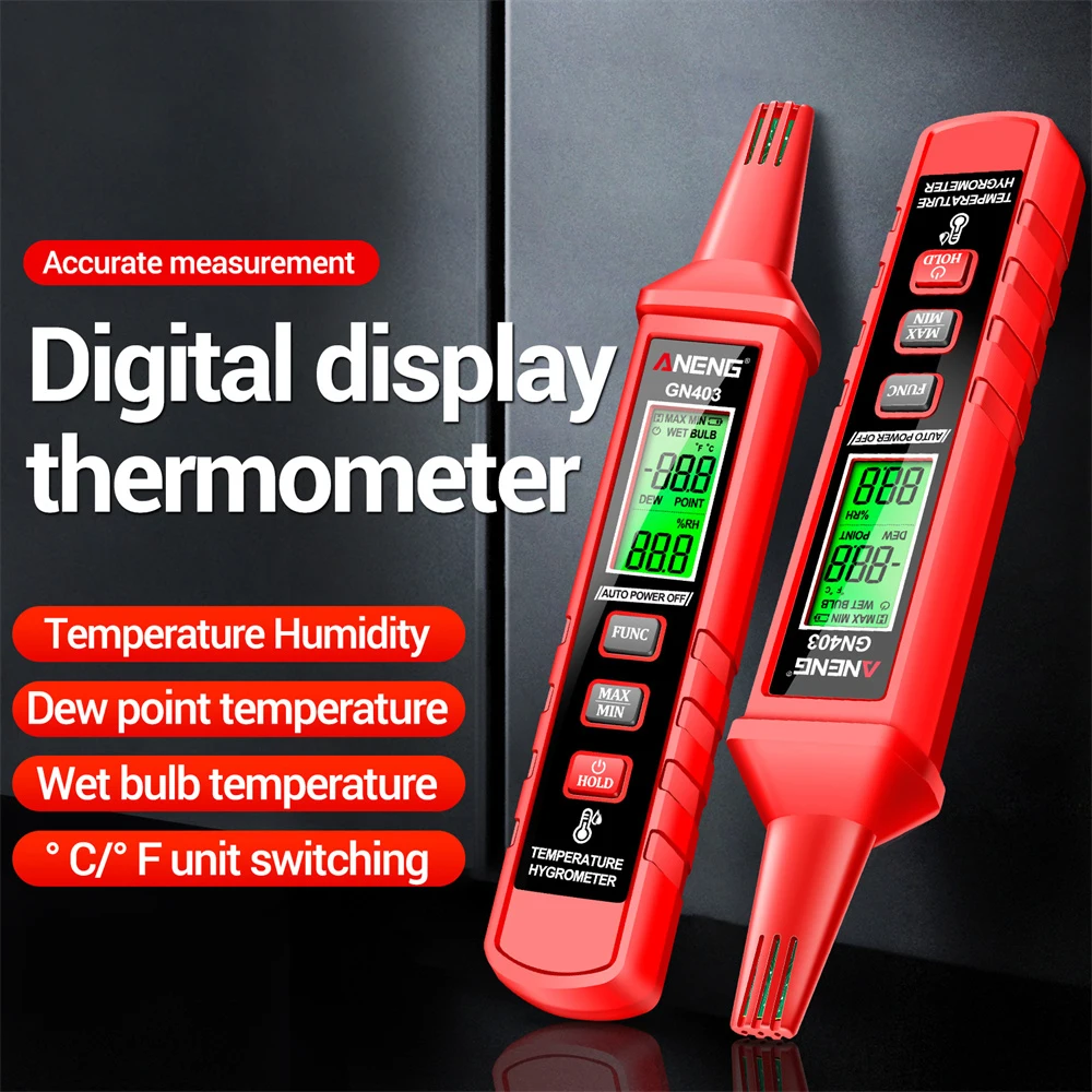 High Sensitivity Hygrothermograph Digital Display Temperature Humidity Meter Greenhouse Wine Cellar Supplies No Battery
High Sensitivity Hygrothermograph Digital Display Temperature Humidity Meter Greenhouse Wine Cellar Supplies No Battery