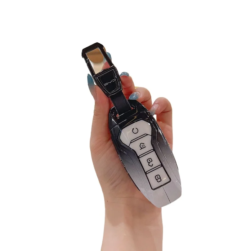 Premium Zinc Alloy Key Cover Case for BYD Han EV/Han DMI Champion Edition - Protective Key Fob Shell Key Bag Chain
Premium Zinc Alloy Key Cover Case for BYD Han EV/Han DMI Champion Edition - Protective Key Fob Shell Key Bag Chain