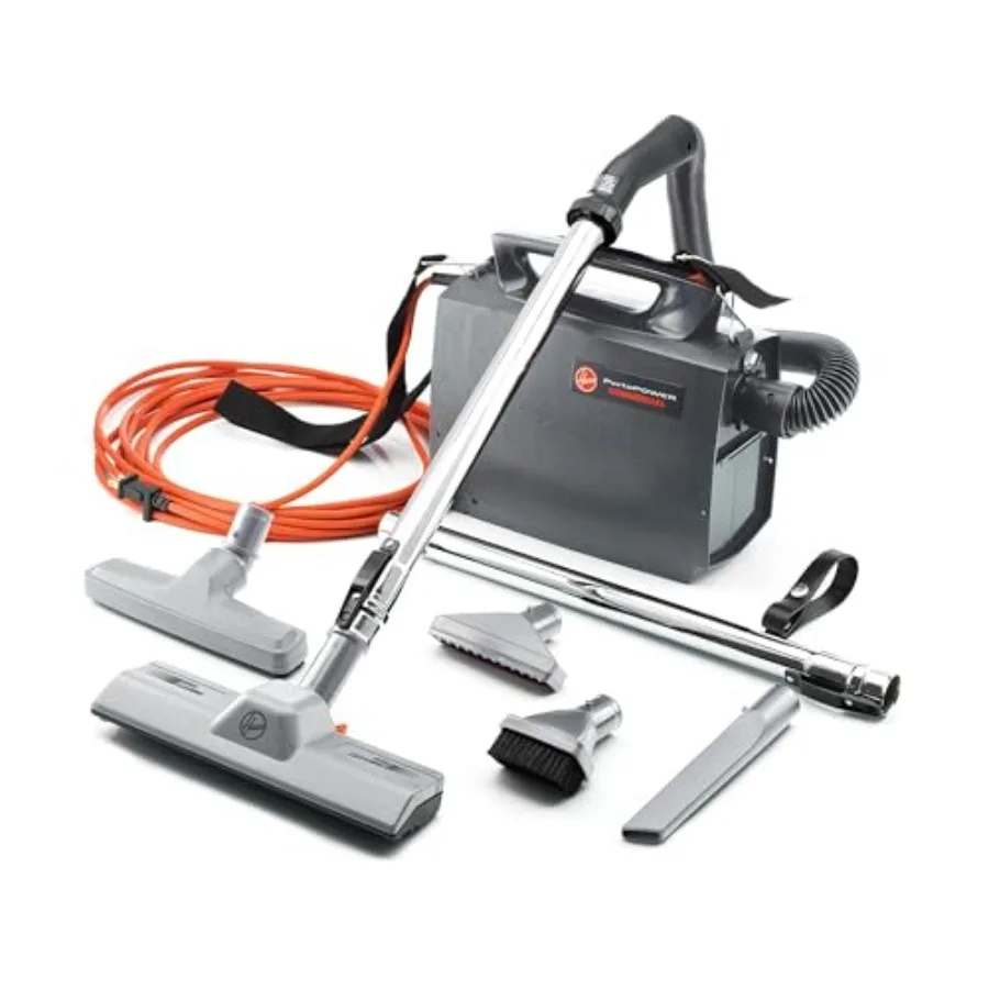 Commercial PortaPower Lightweight Canister Vacuum Cleaner, Bagged Canister Vac with Attachments, 2-in-1 Vac and Blower, Corded
Commercial PortaPower Lightweight Canister Vacuum Cleaner, Bagged Canister Vac with Attachments, 2-in-1 Vac and Blower, Corded