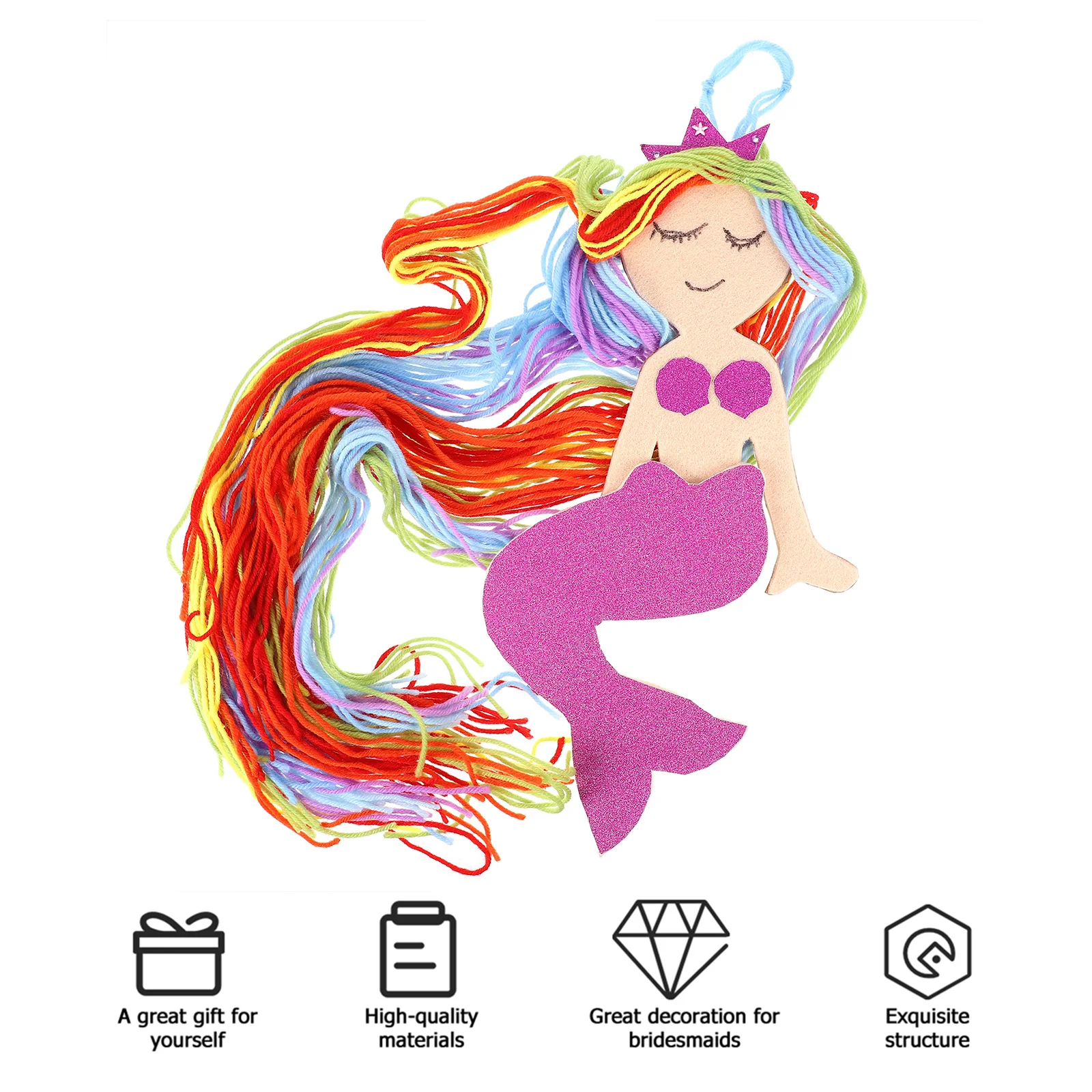 Mermaid Tassel Hair Clip Holder Cute Design Wall Hanging Organizer for Headbands Barrettes Hair Bow Storage Holder
Mermaid Tassel Hair Clip Holder Cute Design Wall Hanging Organizer for Headbands Barrettes Hair Bow Storage Holder