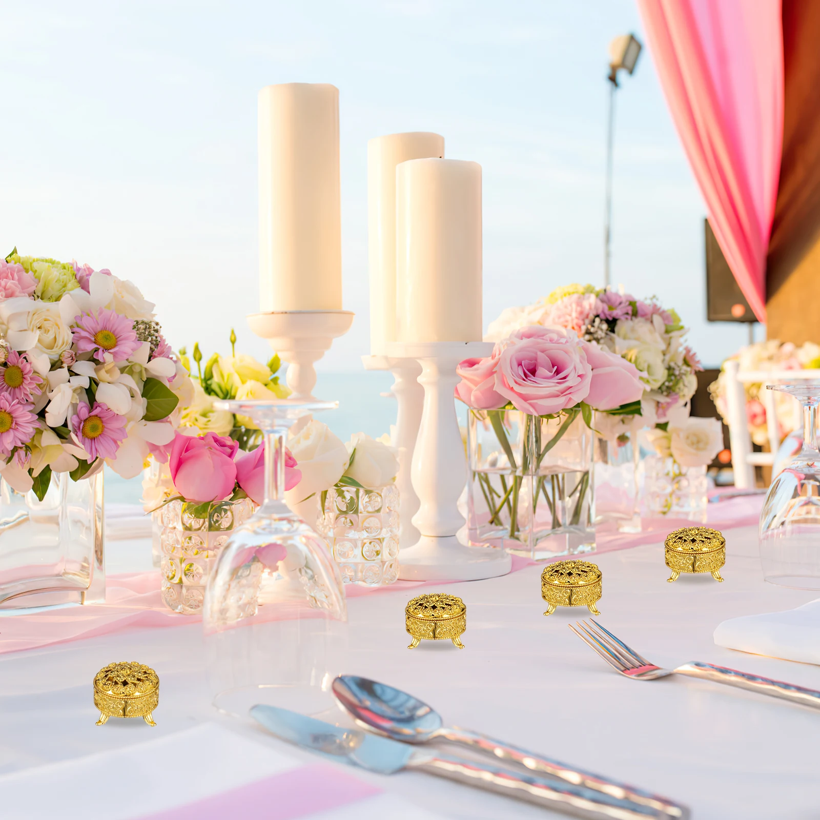 10pcs Gift Boxes Durable PP Wedding Party Favors Candy Containers Favor Boxes Small Golden Decorations Shower
10pcs Gift Boxes Durable PP Wedding Party Favors Candy Containers Favor Boxes Small Golden Decorations Shower