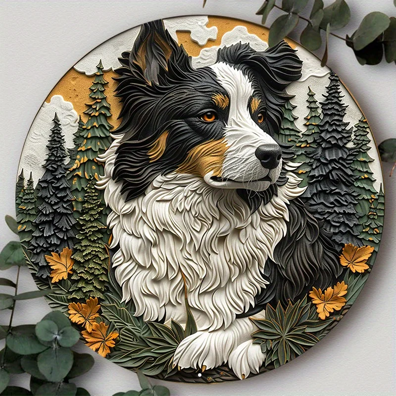 Round Aluminum Metal Sign, 2D Flat Dog Pattern Wreath Sign for Door, Home Decor, Wall Art Decor, Suitable for Various Scenarios
Round Aluminum Metal Sign, 2D Flat Dog Pattern Wreath Sign for Door, Home Decor, Wall Art Decor, Suitable for Various Scenarios