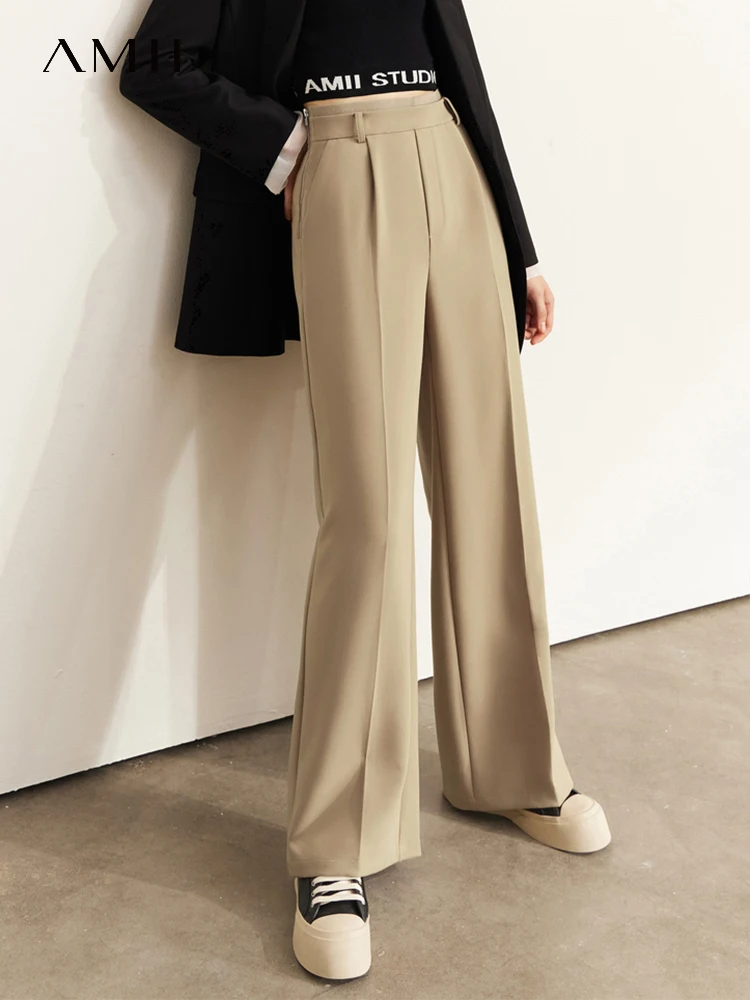AMII Minimalism Autumn 2022 New Suit Pants Women Fashion All-match Casual High Waist Wide Leg Loose Floor Length Pants 12270335
AMII Minimalism Autumn 2022 New Suit Pants Women Fashion All-match Casual High Waist Wide Leg Loose Floor Length Pants 12270335