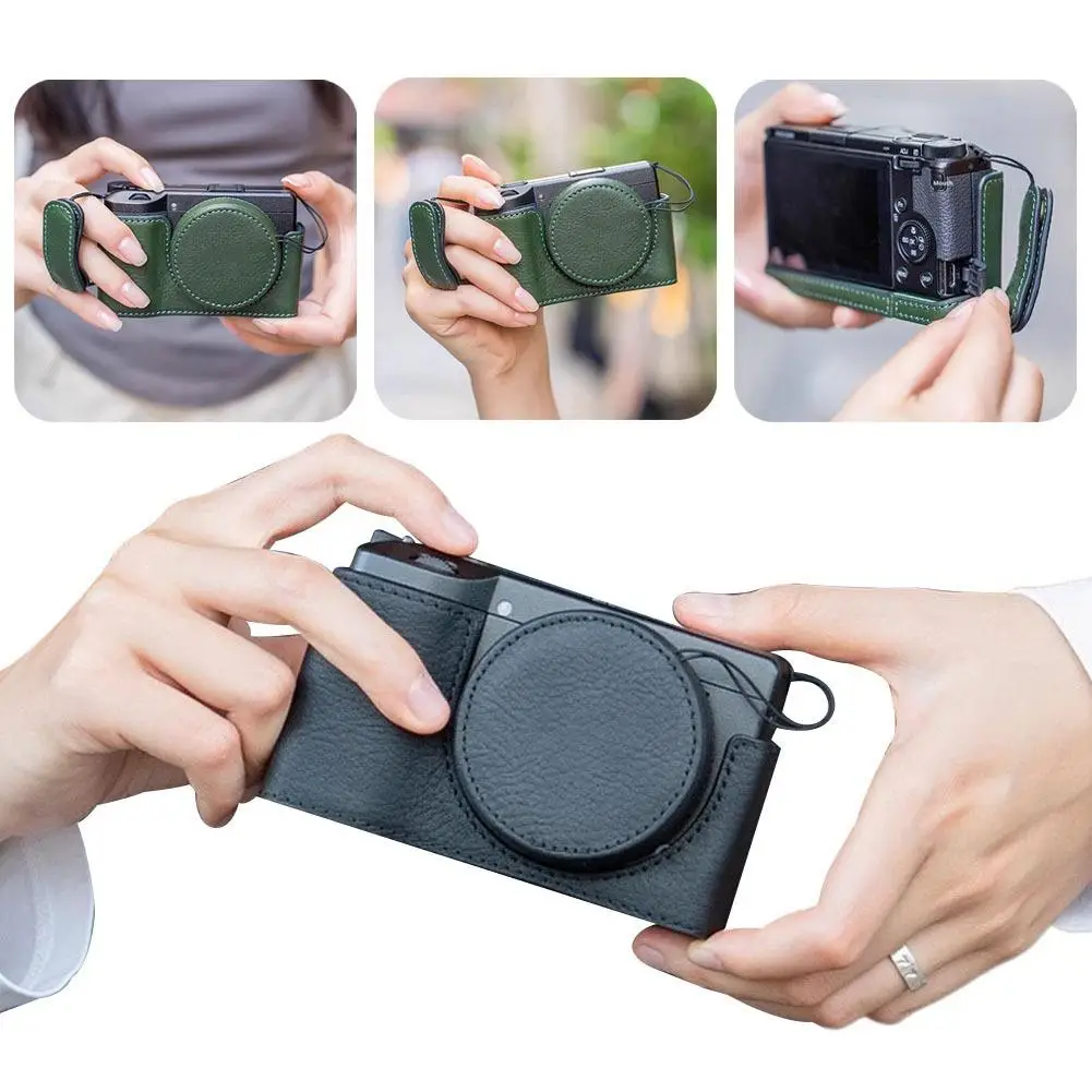 Сумка для камеры Ricoh GR4, защитный чехол с ручкой, чехол из натуральной кожи, сумка для камеры HDF, крышка объектива, подвесная веревка, плечевой ремень
Сумка для камеры Ricoh GR4, защитный чехол с ручкой, чехол из натуральной кожи, сумка для камеры HDF, крышка объектива, подвесная веревка, плечевой ремень