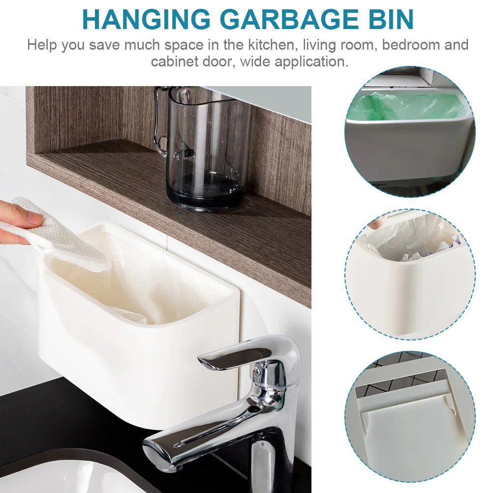 1pcs Wall Mounted Trash Can Hanging Garbage Bin Large Capacity Kitchen Office Bins Foldable Waste Cabinet Door Hips PP Material
1pcs Wall Mounted Trash Can Hanging Garbage Bin Large Capacity Kitchen Office Bins Foldable Waste Cabinet Door Hips PP Material