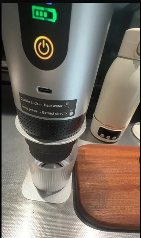 Portable Wireless Coffee Machine, Digital Display Espresso Maker with Pumped Capsule & Fast Heating
Portable Wireless Coffee Machine, Digital Display Espresso Maker with Pumped Capsule & Fast Heating