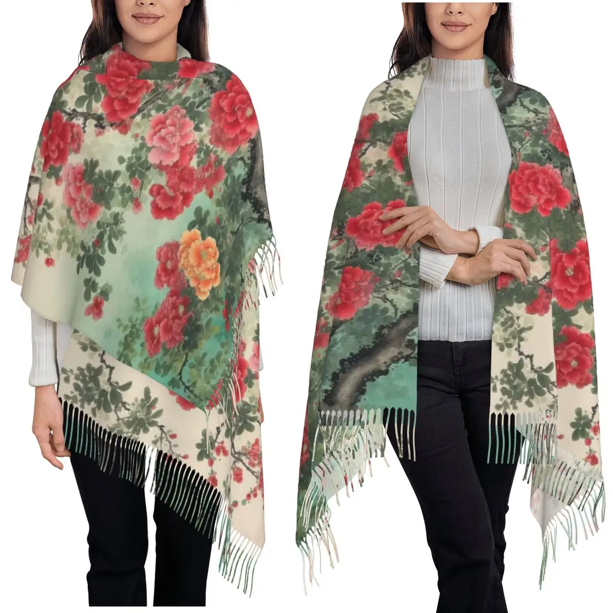 Китайский шарф с кисточками для женщин, мягкие теплые шали и накидки, большая осенне-зимняя шаль
Китайский шарф с кисточками для женщин, мягкие теплые шали и накидки, большая осенне-зимняя шаль