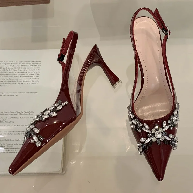 Rhinestone Luxury Brand Pointed Toe Pumps Sandals Women Summer 2025 Wedding Shoes Sexy Diamond High Heels Banquet Party Shoes
Rhinestone Luxury Brand Pointed Toe Pumps Sandals Women Summer 2025 Wedding Shoes Sexy Diamond High Heels Banquet Party Shoes