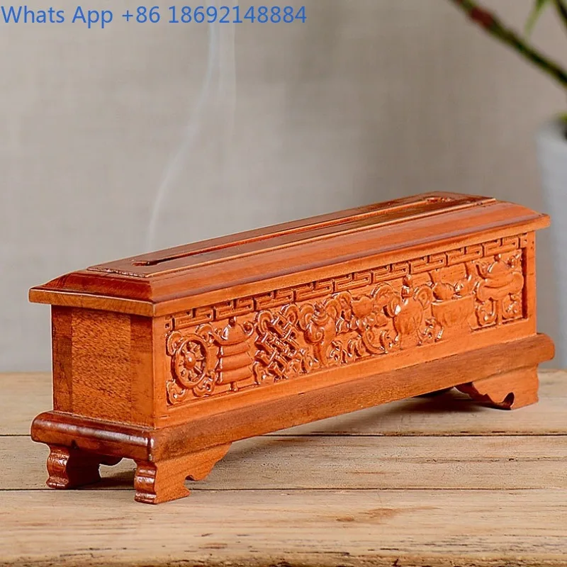 Курильница для ароматерапии из цельного дерева для домашнего использования в помещении, коробка для благовоний, орнамент курильницы из сандалового дерева
Курильница для ароматерапии из цельного дерева для домашнего использования в помещении, коробка для благовоний, орнамент курильницы из сандалового дерева