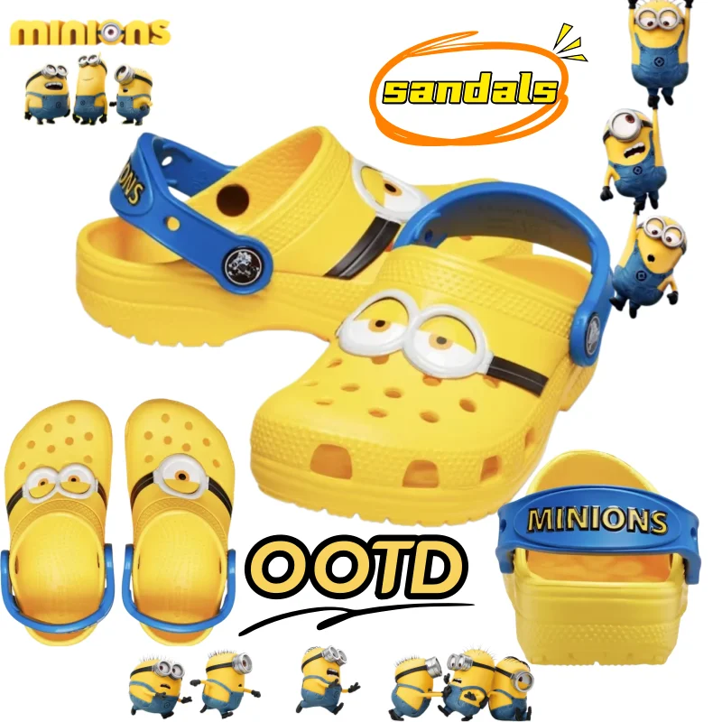 Симпатичные сандалии с мультяшным рисунком «Гадкий я» и миньонами, креативные персонализированные тапочки, нескользящая быстросохнущая пляжная обувь для родителей и детей
Симпатичные сандалии с мультяшным рисунком «Гадкий я» и миньонами, креативные персонализированные тапочки, нескользящая быстросохнущая пляжная обувь для родителей и детей