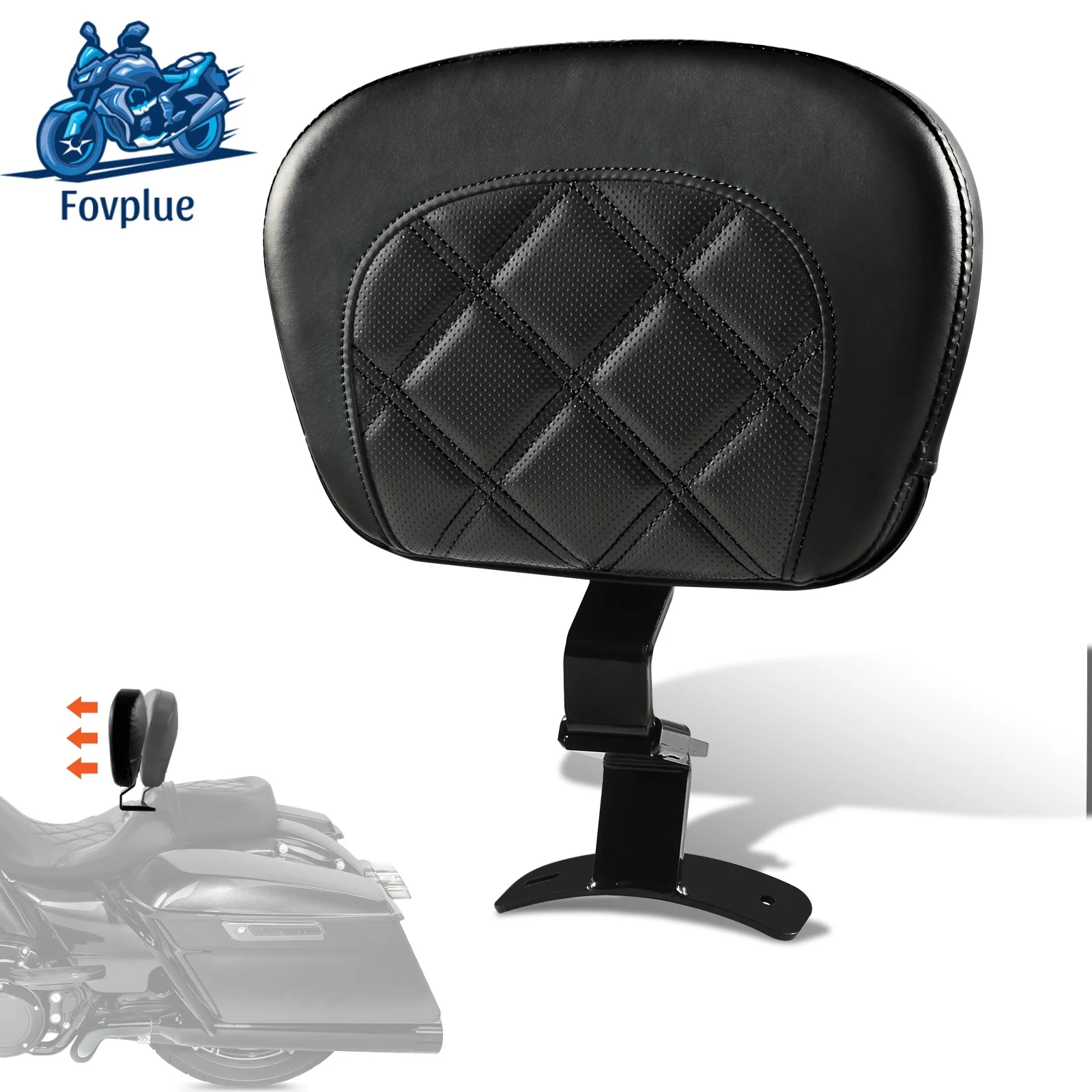 Front Driver Rider Backrest Mounting Kit For Harley Touring CVO Street Glide Road King Ultra Classic Black Red Orange Stitching
Front Driver Rider Backrest Mounting Kit For Harley Touring CVO Street Glide Road King Ultra Classic Black Red Orange Stitching