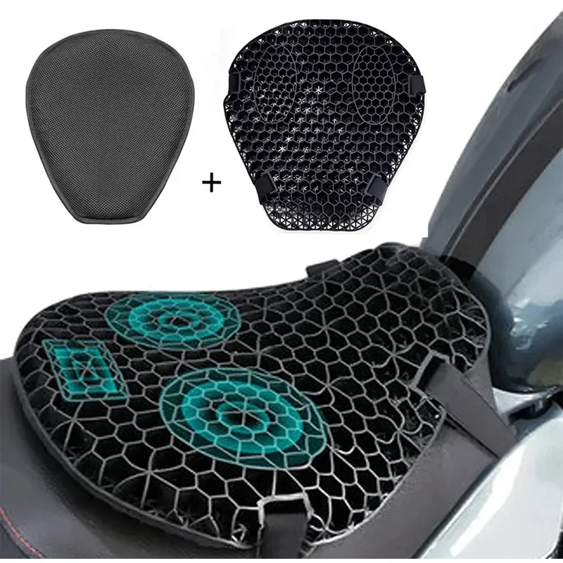 Motorcycle Seat Cushion with Gel Honeycomb 3D Structure Shock Absorption Decompression Universal Comfort Pad
Motorcycle Seat Cushion with Gel Honeycomb 3D Structure Shock Absorption Decompression Universal Comfort Pad
