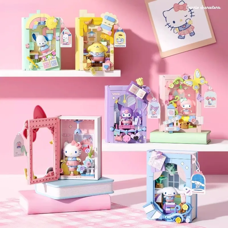 Книга-конструктор Sanrio, фигурки Hello Kitty, Kuromi, My Melody, идеальный подарок для девочек
Книга-конструктор Sanrio, фигурки Hello Kitty, Kuromi, My Melody, идеальный подарок для девочек