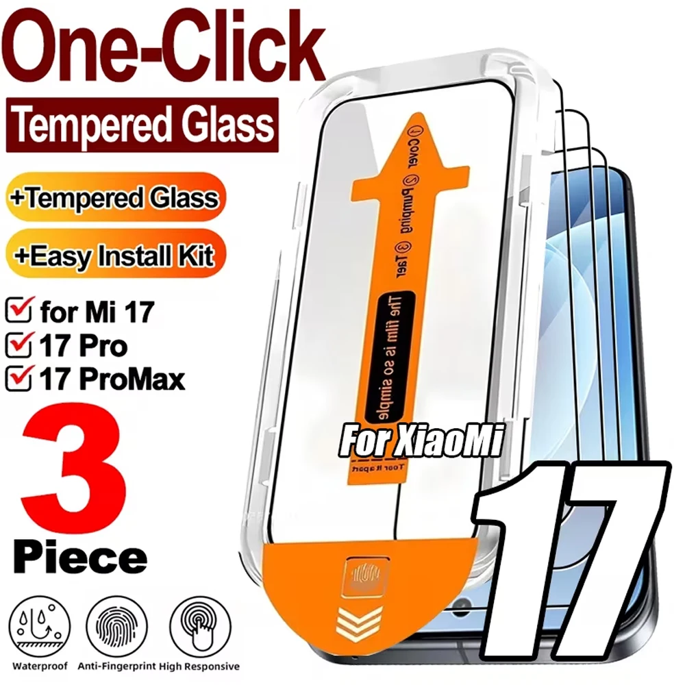 3/1Pcs HD Easy Install Screen Protectors For Xiaomi 17 Pro Max For Xiaomi 17 Pro For Xiaomi 17 Ultra 8k Tempered Glass Auto-Dust
3/1Pcs HD Easy Install Screen Protectors For Xiaomi 17 Pro Max For Xiaomi 17 Pro For Xiaomi 17 Ultra 8k Tempered Glass Auto-Dust