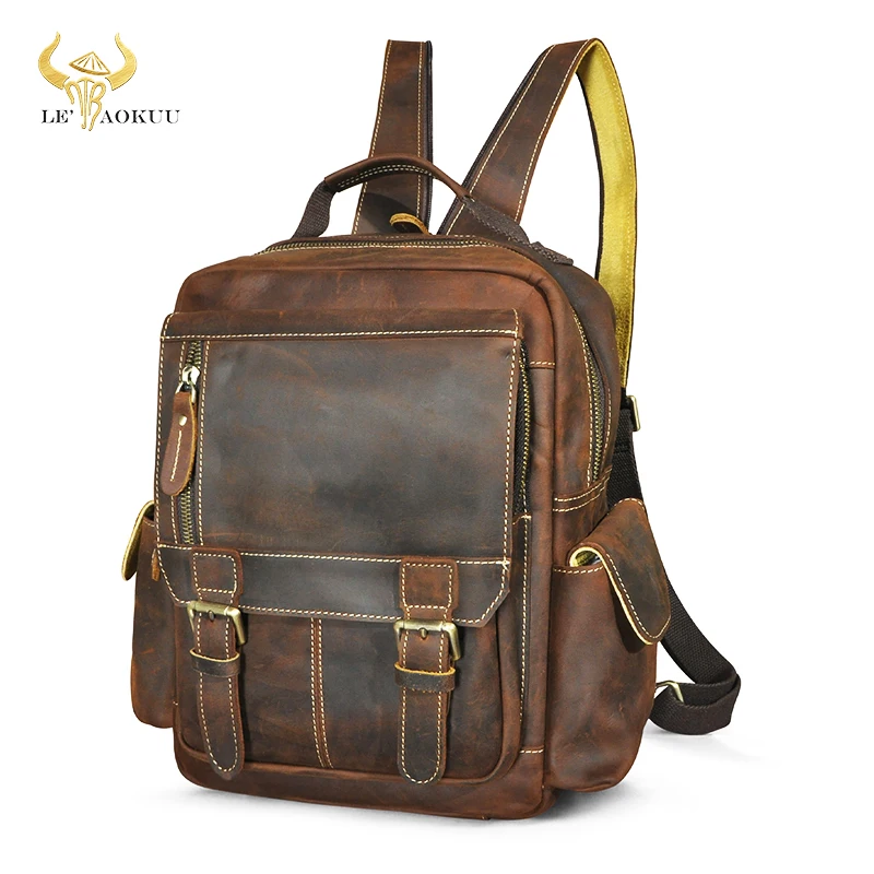 Thick Crazy horse Leather Retro Multi-purpose Chest Pack Sling Bag Design Travel One Shoulder Bag Backpack For Men Male 8081
Thick Crazy horse Leather Retro Multi-purpose Chest Pack Sling Bag Design Travel One Shoulder Bag Backpack For Men Male 8081