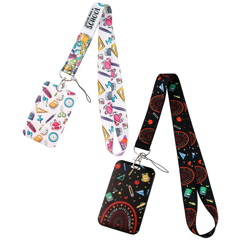QT-10 шт. ремешок с канцелярским узором и жестким держателем для карточек для автобуса, удостоверения личности, студенческого заводского бренда, двусторонний шарф на шею, лента
QT-10 шт. ремешок с канцелярским узором и жестким держателем для карточек для автобуса, удостоверения личности, студенческого заводского бренда, двусторонний шарф на шею, лента