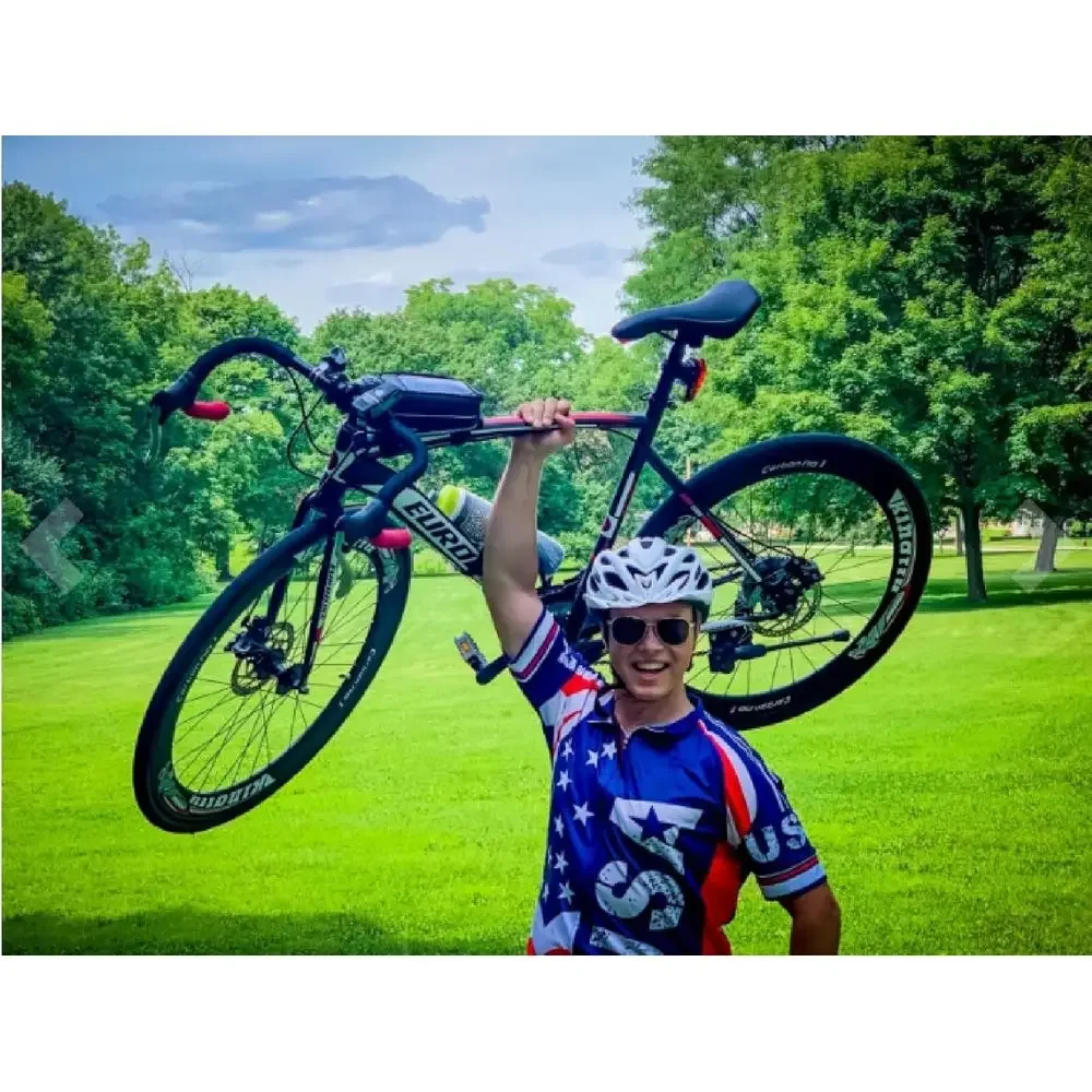21-Speed Dual Disc Brake Road Bike 700C Wheel Size Aluminum Frame Men's Women's Kids' Colors: Red/Blue/Green/Black
21-Speed Dual Disc Brake Road Bike 700C Wheel Size Aluminum Frame Men's Women's Kids' Colors: Red/Blue/Green/Black