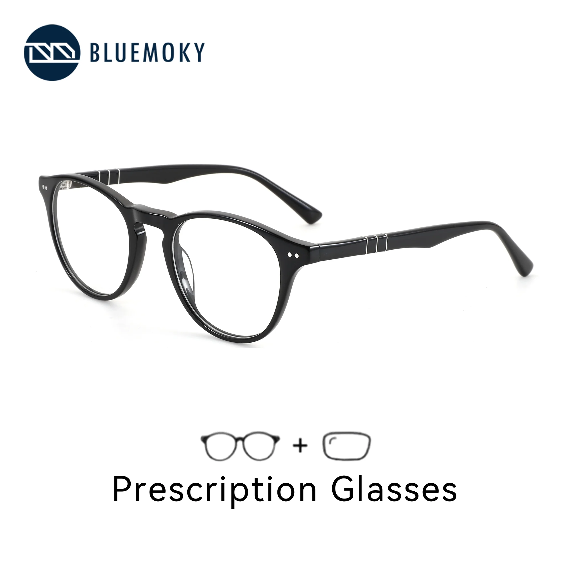 BLUEMOKY Trend Round Acetate Prescription Glasses For Men Women Blue Light Myopia Lenses Photochromic Multifocal Optical Eyewear
BLUEMOKY Trend Round Acetate Prescription Glasses For Men Women Blue Light Myopia Lenses Photochromic Multifocal Optical Eyewear