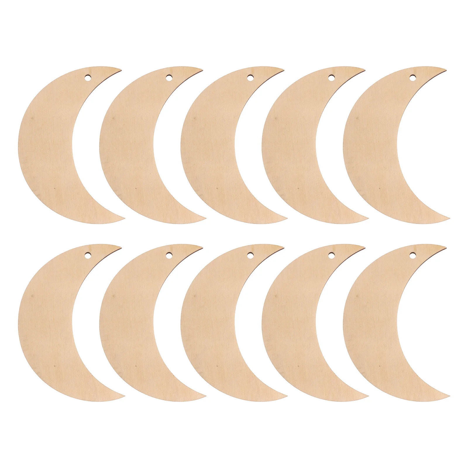 10Pcs Natural Wooden Moon Shaped Chips for DIY Projects Christmas Party Decorations Personalized Gifts DIY Christmas Pendant
10Pcs Natural Wooden Moon Shaped Chips for DIY Projects Christmas Party Decorations Personalized Gifts DIY Christmas Pendant