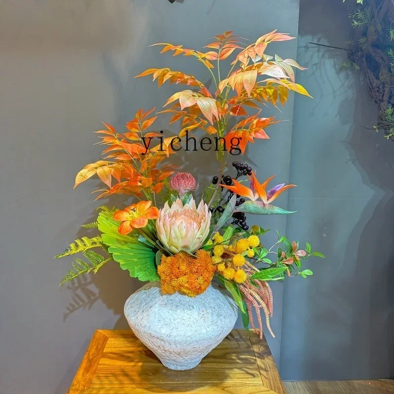 Jingjifeng Realistic High-end Bouquet Living Room Entrance Decoration Floral Art Vintage Style Flower Arrangement Set
Jingjifeng Realistic High-end Bouquet Living Room Entrance Decoration Floral Art Vintage Style Flower Arrangement Set