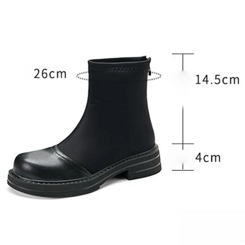SIMLOVEYO 2024 Splice Women Ankle Boots Round Toe Thick Heel 4cm Size 41 42 43 Vintage Daily Booty
SIMLOVEYO 2024 Splice Women Ankle Boots Round Toe Thick Heel 4cm Size 41 42 43 Vintage Daily Booty